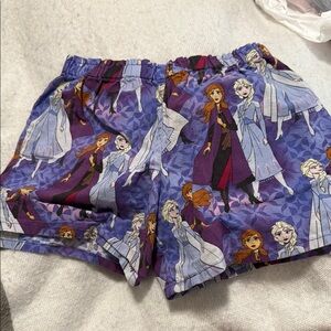Disney Frozen Character Print Girls Shorts